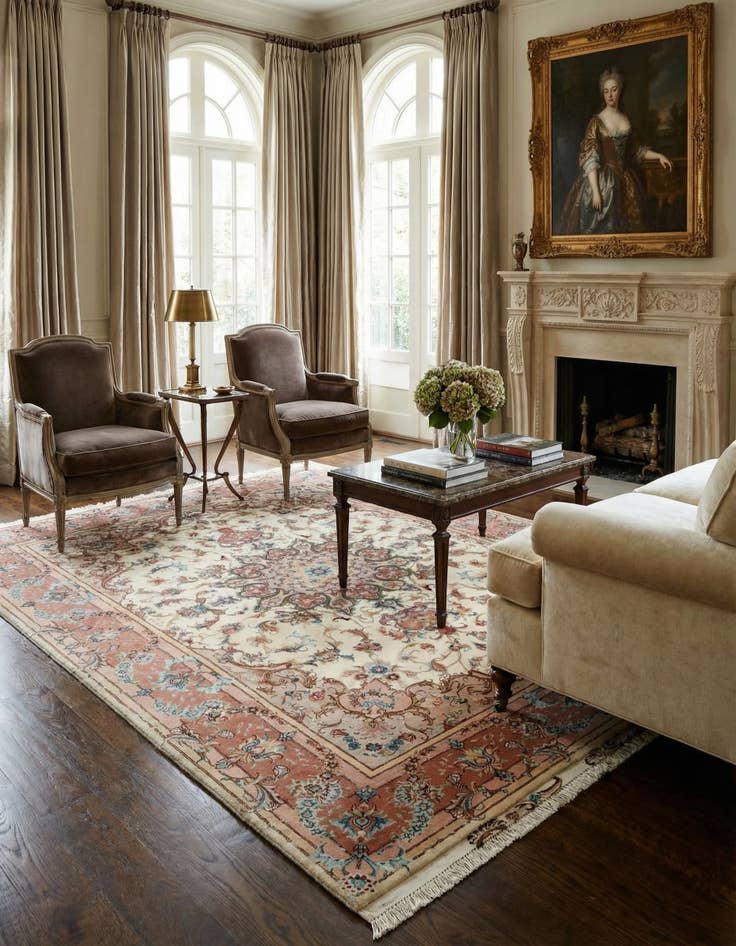 Detail image of 5' x 7' 1 Tabriz Rug