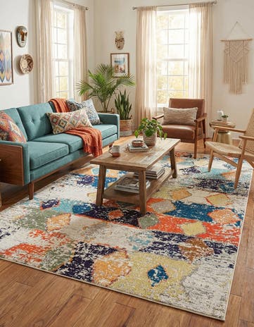 6' x 9' Washable Vivid Rug