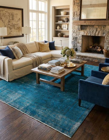 9' 8 x 13' 1 Hand Knotted Ultra Vintage Persian Wool Rug