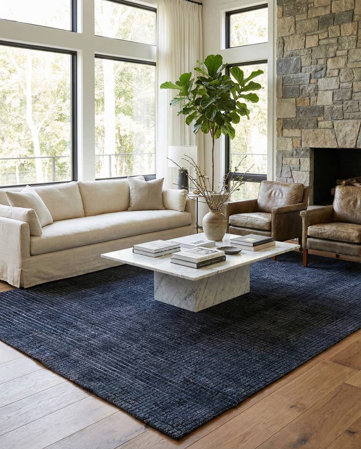 Detail image of 5' 10 x 8' 9 Hand Knotted Darya Wool Rug