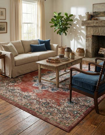 Antique Red Isabella Rug