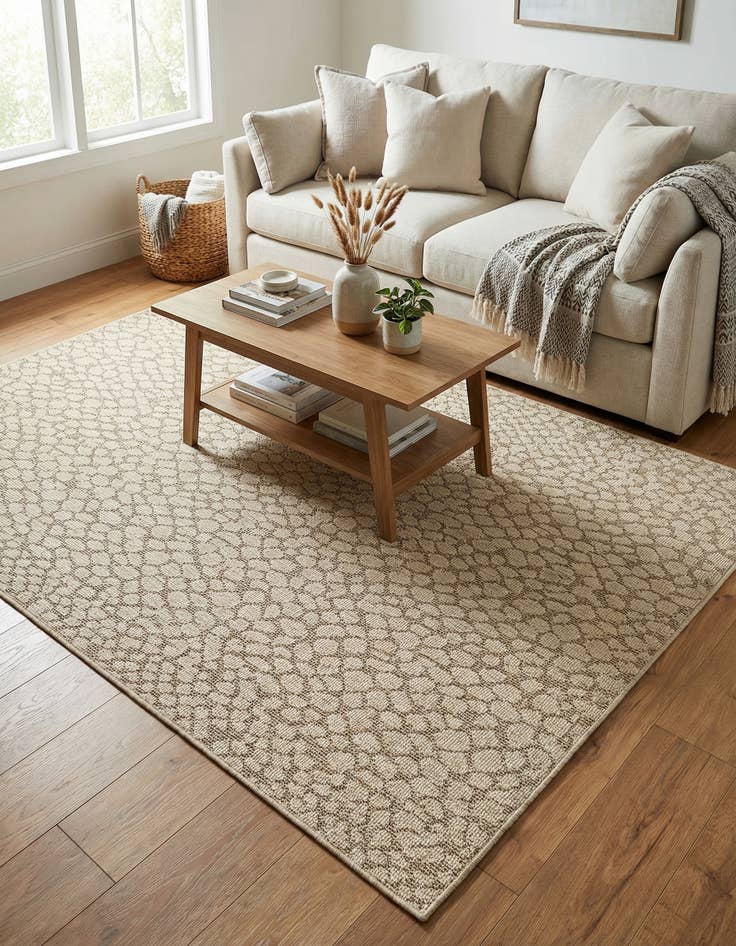 Detail image of  5' 3 x 8'  Washable Safari Indoor / Outdoor Rug