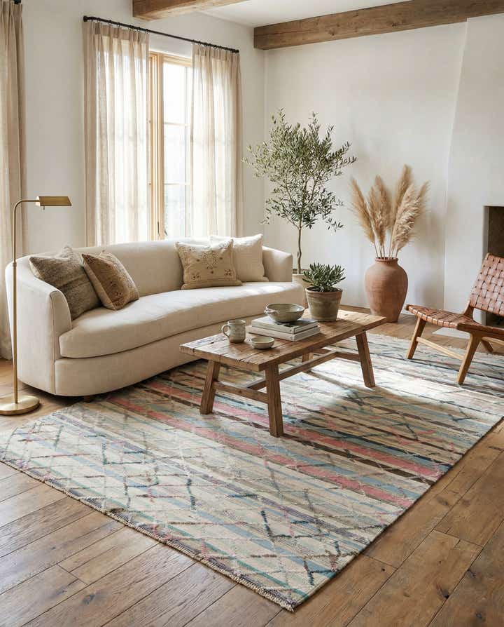 6' 3 x 10' Hand Knotted Darya Wool Rug