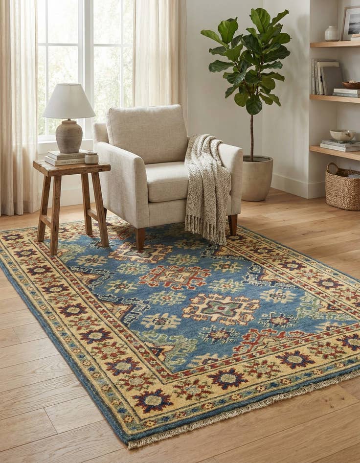 Detail image of 2' 9 x 4' 4  Hand Knotted Kazak Rug