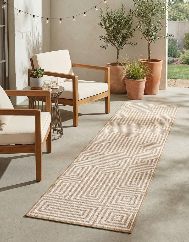 2' 7 x 12' Easy-Clean Modern Indoor / Outdoor...