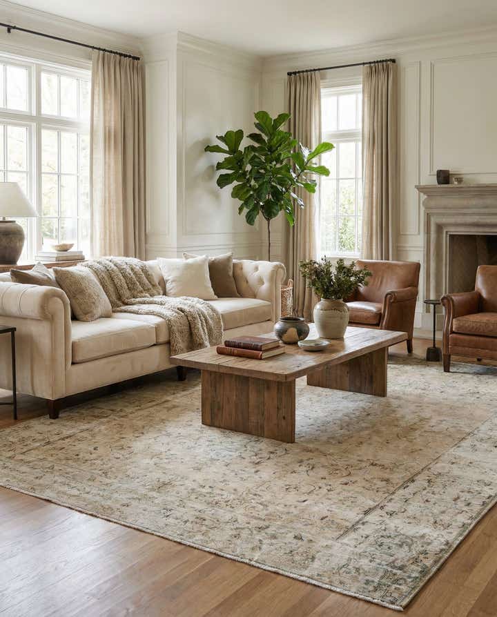 8' x 10' 7 Hand Knotted Ultra Vintage Persian Wool Rug