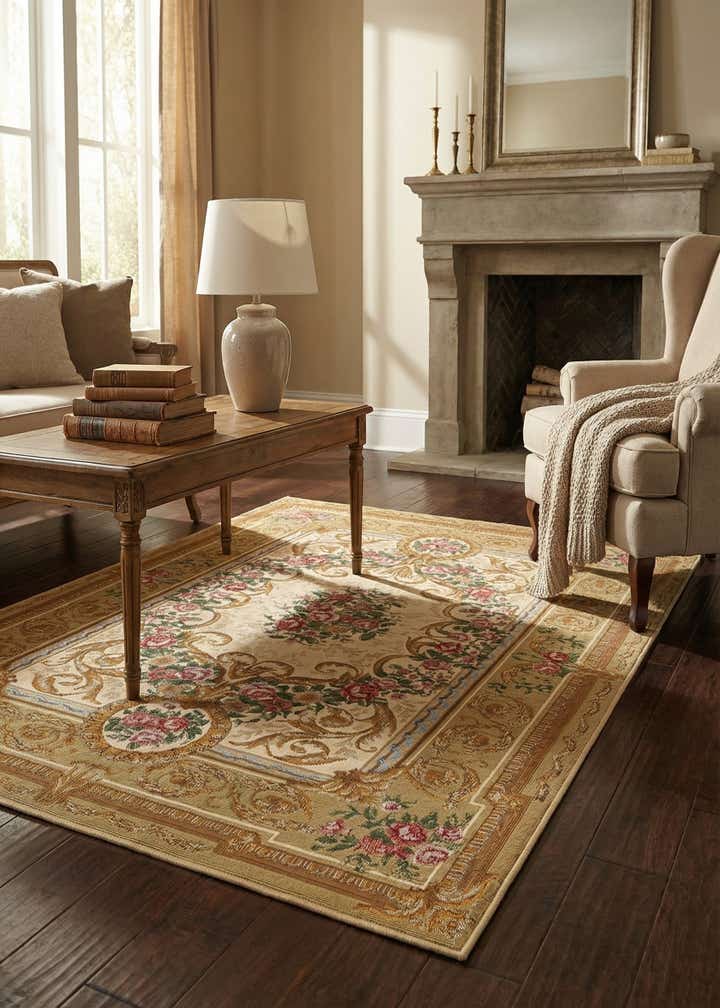 4' x 6' Easy-Clean Traditional Indoor / Outdoor Rug