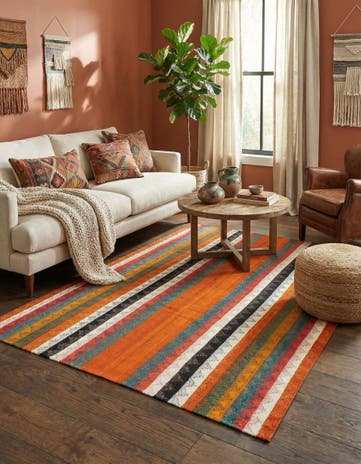 4' 10 x 6' Jajim Wool Rug