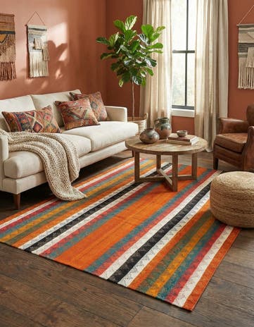4' 10 x 6' Jajim Wool Rug