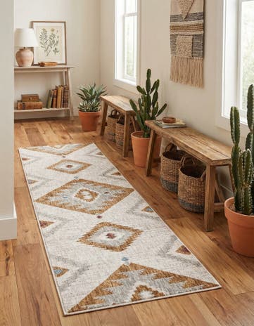 2' x 6' Eco Southwestern Runner Rug