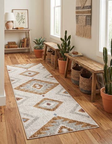2' x 6' Eco Southwestern Runner Rug
