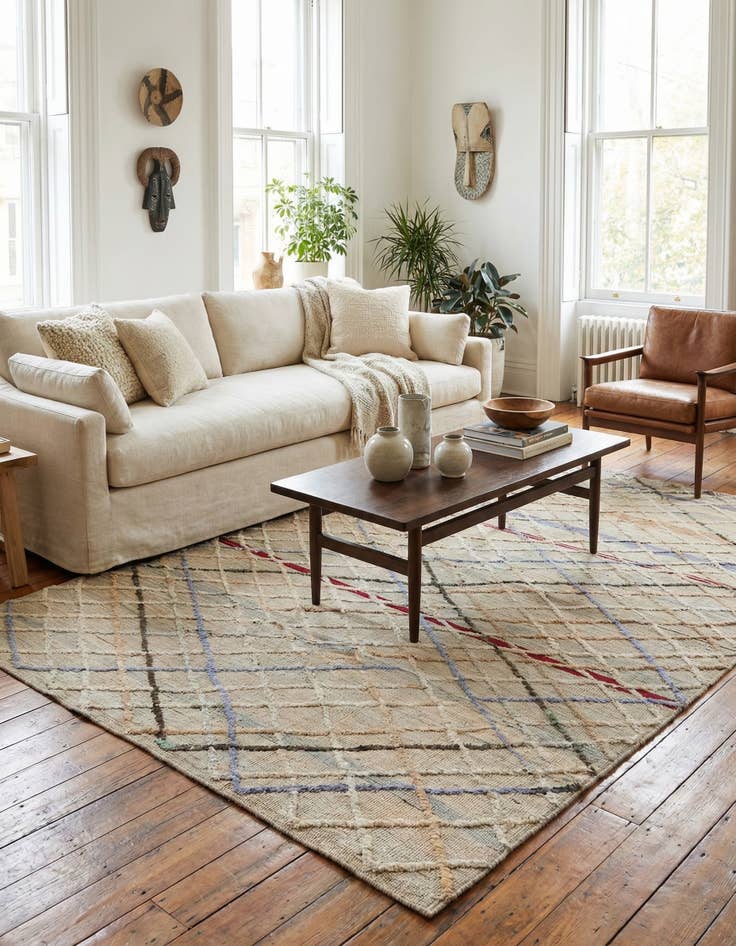 Detail image of 5' 5 x 8' 6  Hand Knotted Darya Wool Rug