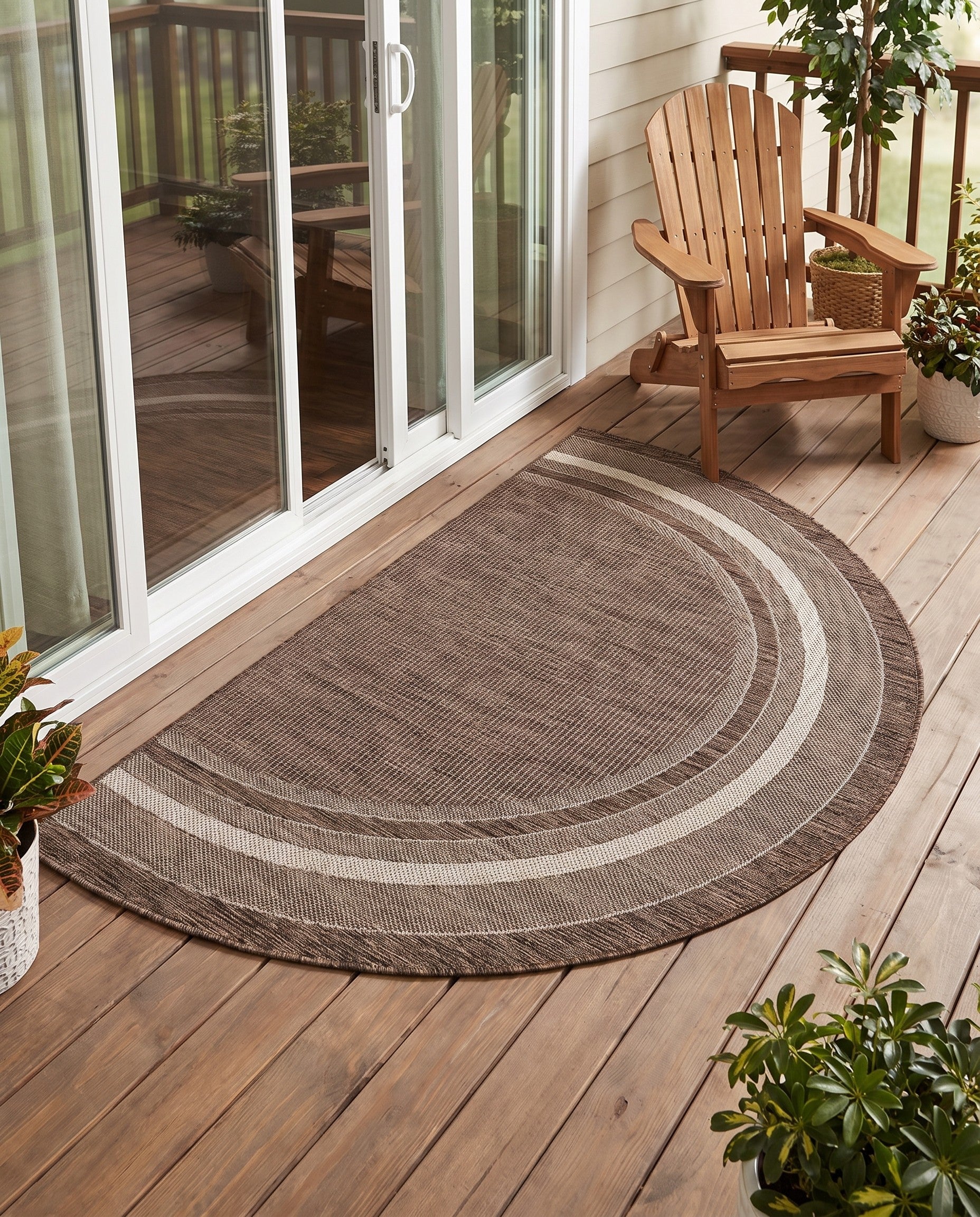 3' x 6' Easy-Clean Border Indoor / Outdoor Hearth Rug