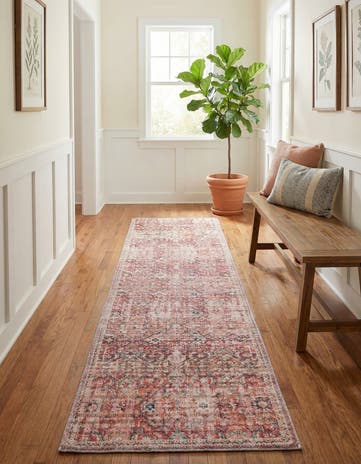 2' x 10' Washable Nostalgia Runner Rug