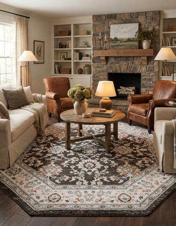 7' 10 x 7' 10 Charlotte Octagon Rug