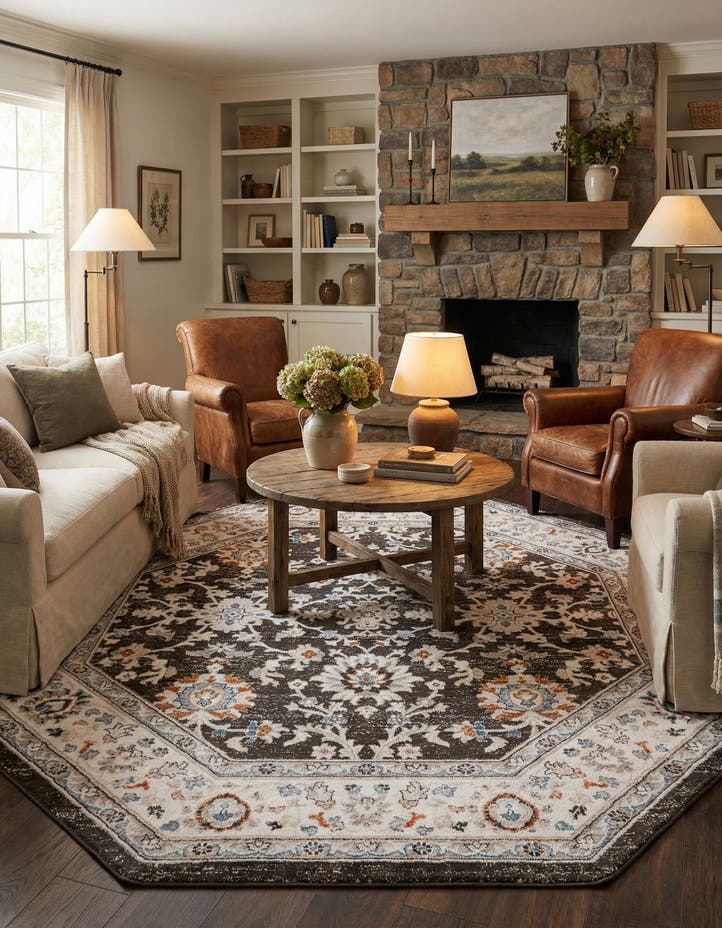 7' 10 x 7' 10 Charlotte Octagon Rug