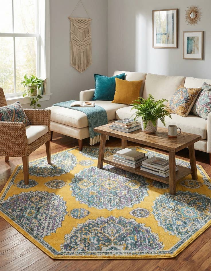 Detail image of  6' x 6' Paragon Octagon Rug