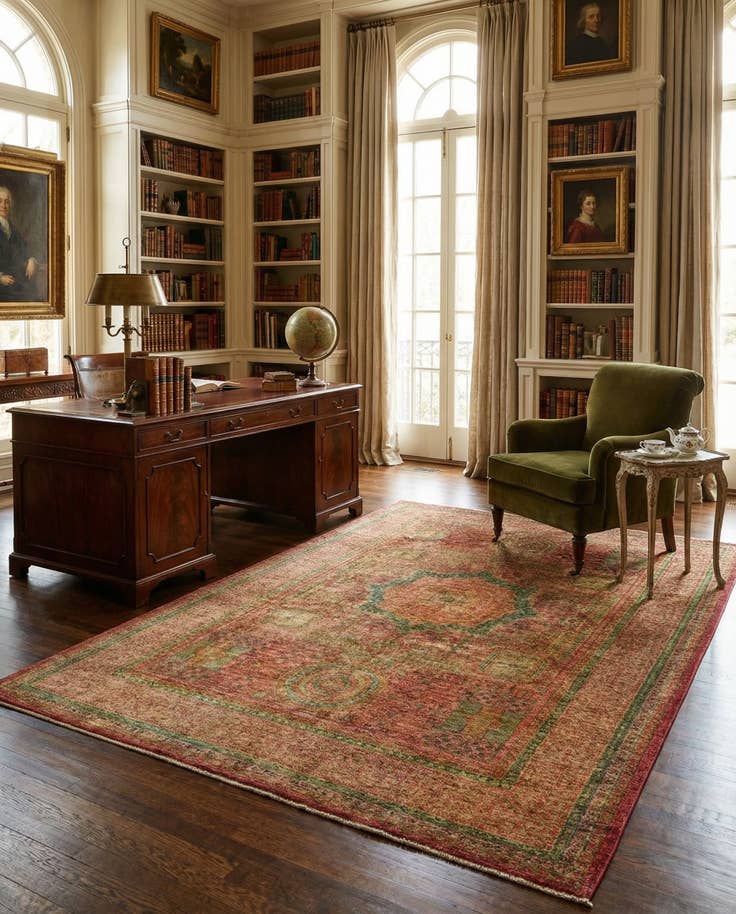 Detail image of 6' 10 x 9' 10 Hand Knotted Amina Rug