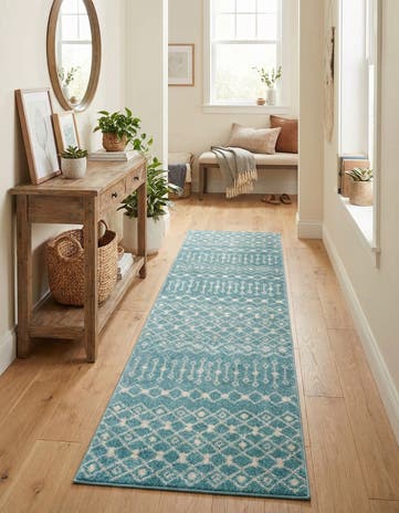2' 7 x 12' Moroccan Trellis Runner Rug