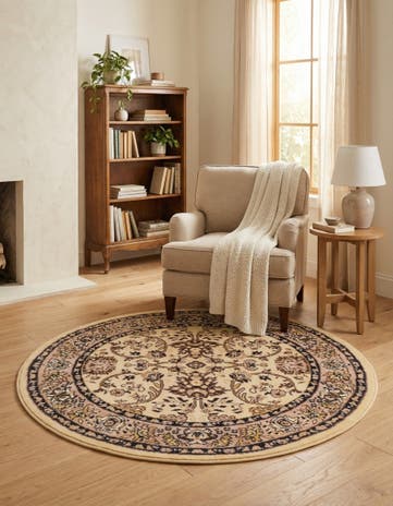 4' x 4' Yasmin Round Rug