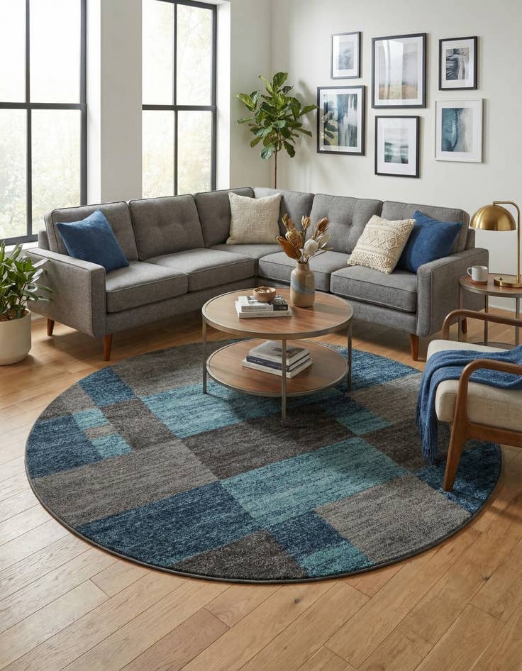 Detail image of 7' 10 x 7' 10 Harvest Round Rug