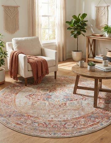 5' x 5' Noble Round Rug