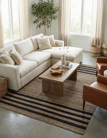 5' 8 x 7' 8 Hand Woven Kilim Modern Wool Rug