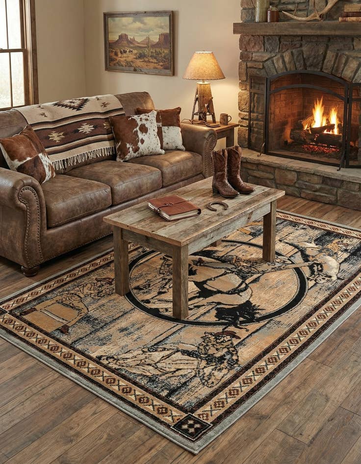 Detail image of  6' x 9' Pioneer Rug