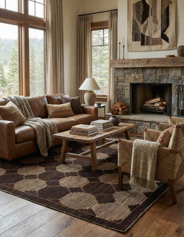 6' x 9' Hand Knotted Kashkuli Gabbeh Wool Rug