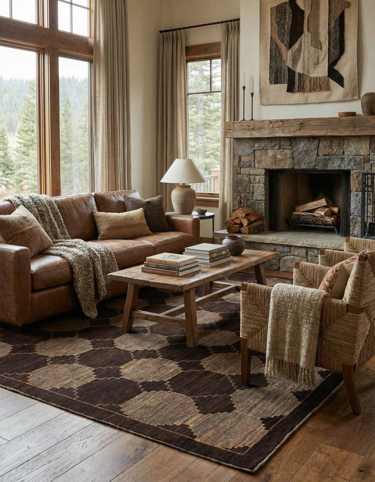 Detail image of 6' x 9'  Hand Knotted Kashkuli Gabbeh Wool Rug