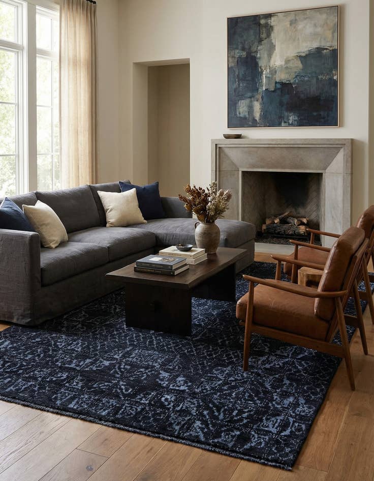 Detail image of 6' x 9' 3  Hand Knotted Darya Rug