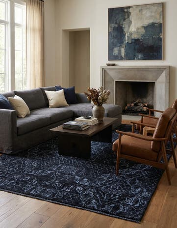6' x 9' 3 Hand Knotted Darya Rug