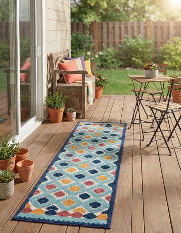 2' x 8' Easy-Clean Belize Indoor / Outdoor Runner Rug