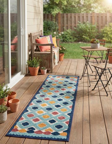 2' x 8' Easy-Clean Belize Indoor / Outdoor Runner Rug