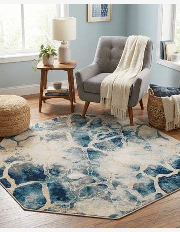 5' 3 x 5' 3 Gossamer Octagon Rug