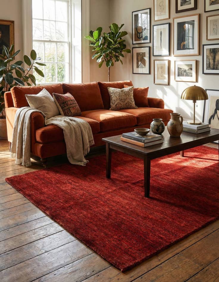 Detail image of 4' 7 x 6' 6 Juma Wool Rug