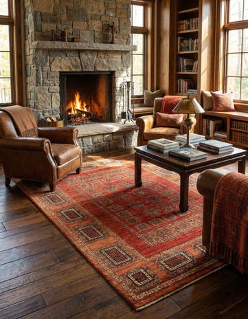 4' 8 x 7' 3 Luribaft Wool Rug
