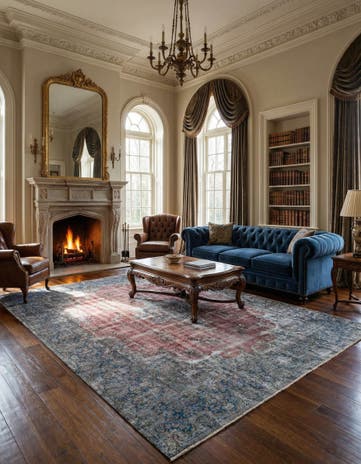 9' 6 x 13' 8 Vintage Royal Wool Rug