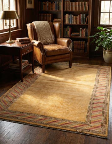 4' 2 x 6' 5 Hand Knotted Peshawar Ziegler Rug