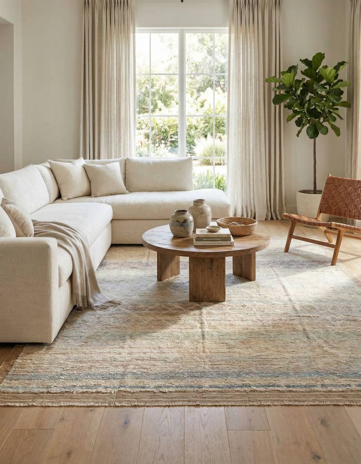 Detail image of  8' 5 x 10'  Hand Knotted Moroccan Wool Rug