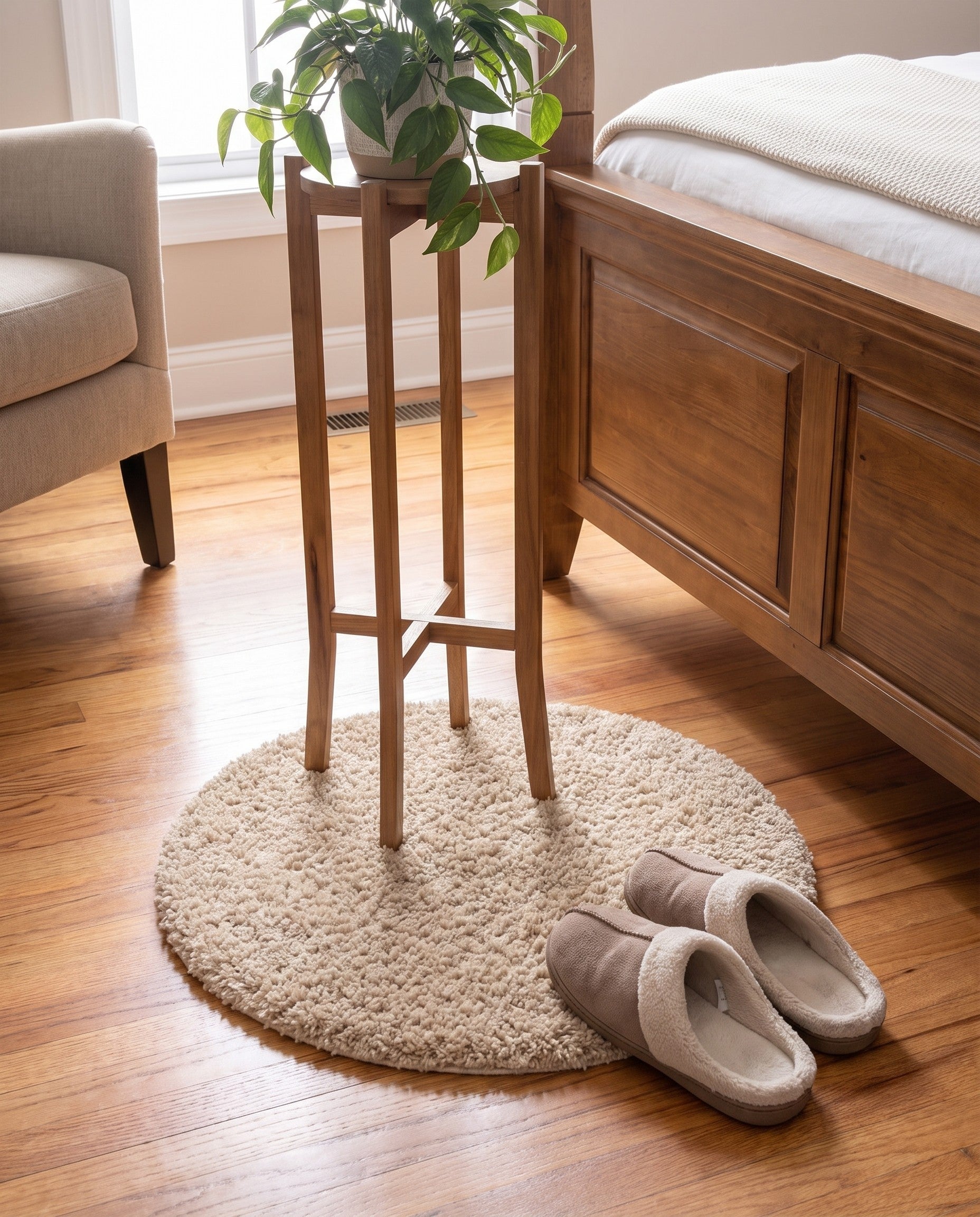 2' x 2' Zermatt Shag Round Rug