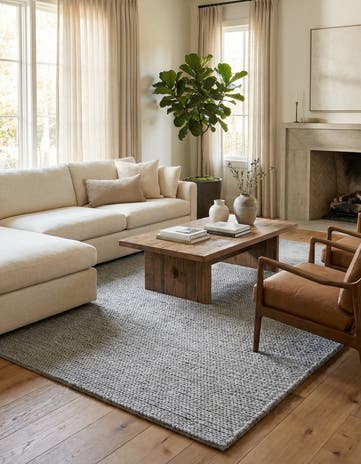 9' x 12' Hand Woven Lana New Zealand Wool Rug