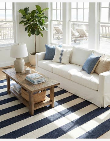 6' 1 x 9' Hand Woven Jill Zarin Hamptons Rug