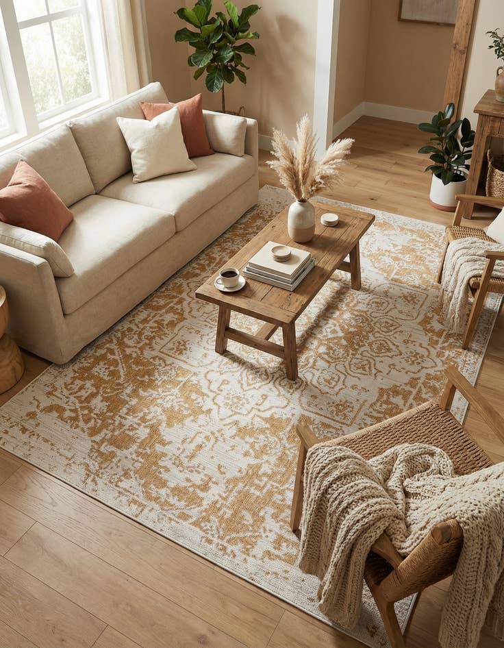 Detail image of 6' x 9' Easy-Clean Jill Zarin Dubai Indoor / Outdoor Rug