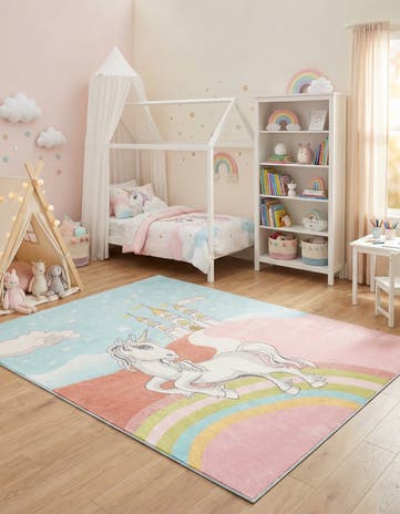 Unicorn Whimsy Kids Rug