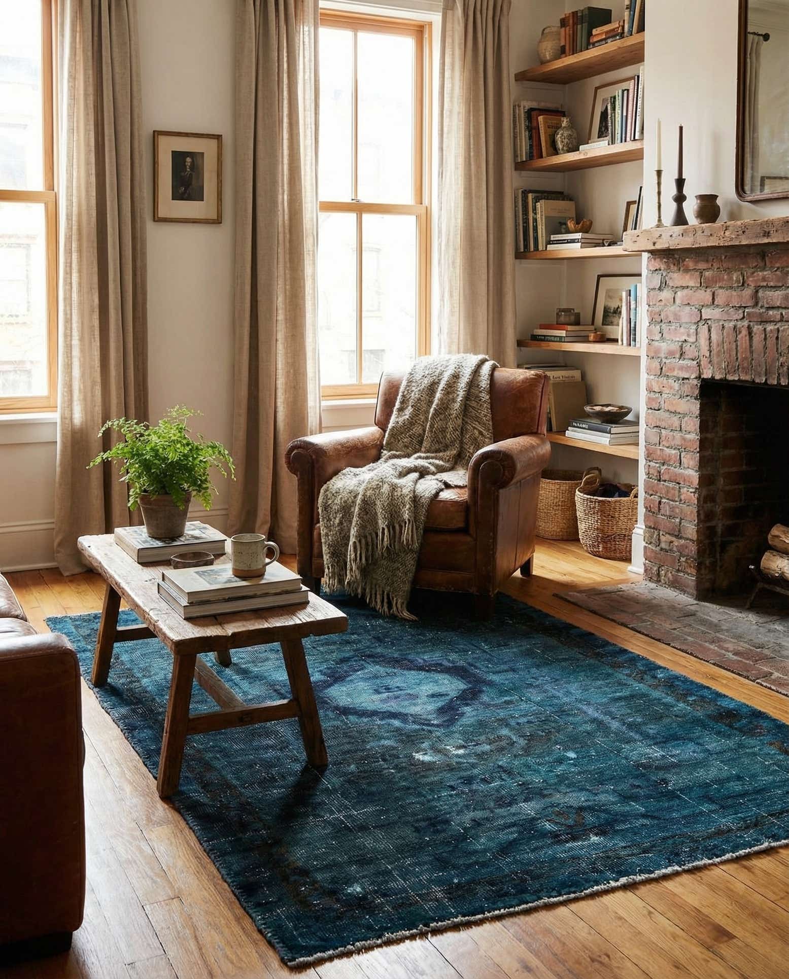 3' 10 x 6' Hand Knotted Ultra Vintage Persian Wool Rug