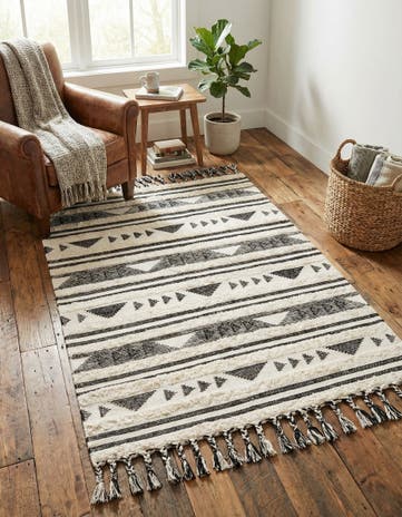 Charcoal Hand Woven Arizona Wool Rug