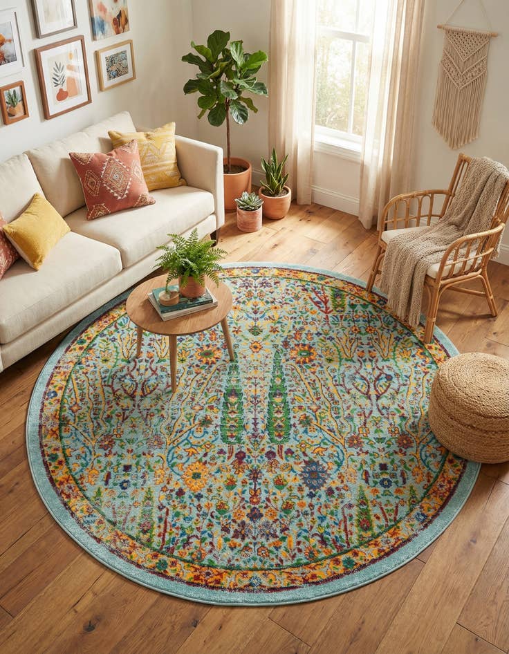 Detail image of 5' 3 x 5' 3 Calypso Round Rug