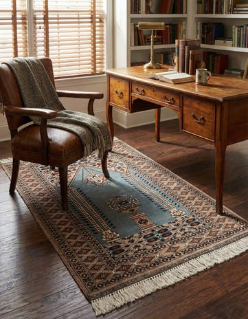 2' 8 x 4' 1 Hand Knotted Bokhara Oriental Wool Rug
