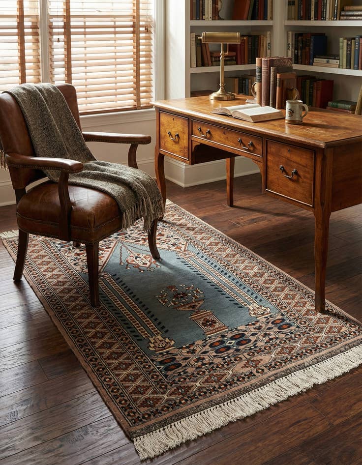 Detail image of 2' 8 x 4' 1  Hand Knotted Bokhara Oriental Wool Rug